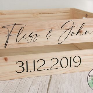 Wedding crate decals: listing photo 2