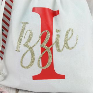 Personalised Christmas drawstring bag: listing photo 2