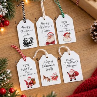 Personalised Christmas gift tags: listing photo 2