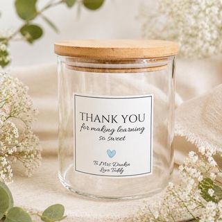 Teacher thank-you sweet jar: listing photo 2