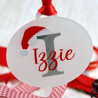 Personalised acrylic bauble: listing photo 3