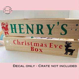 Christmas Eve crate decals (10 designs): listing photo 3