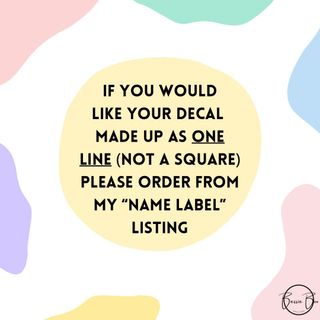 Small wedding mirror sign decal: listing photo 4
