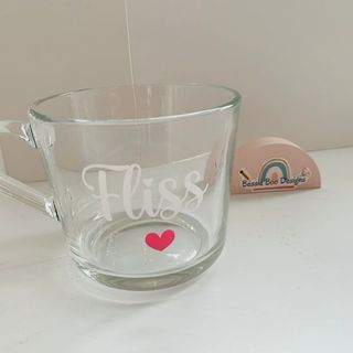 Name and heart glass mug: listing photo 4