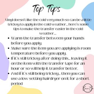 Fliss’s top tips for applying vinyl in cold weather