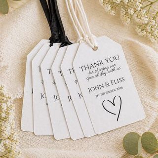 Wedding thank-you tags: listing photo 5