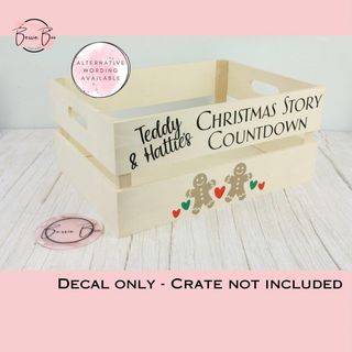 Christmas Eve crate decals (10 designs): listing photo 6