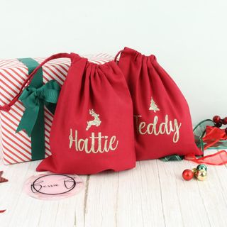 Personalised Christmas drawstring bag: listing photo 6